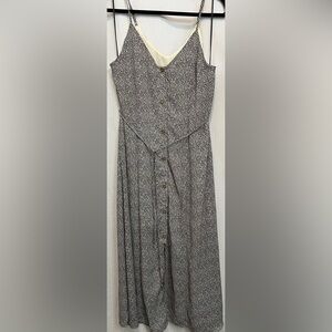 Sienna Sky Black and Beige A-Line Dress